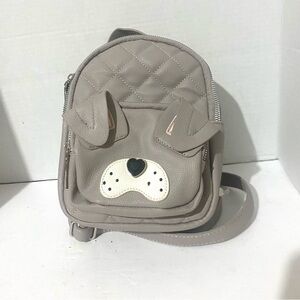Super Cute Betsey Johnson Mini Dog Backpack Gray
